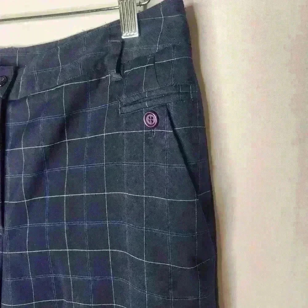 EP pro women's navy blue plaid golf shorts size 10 - Picture 3 of 9